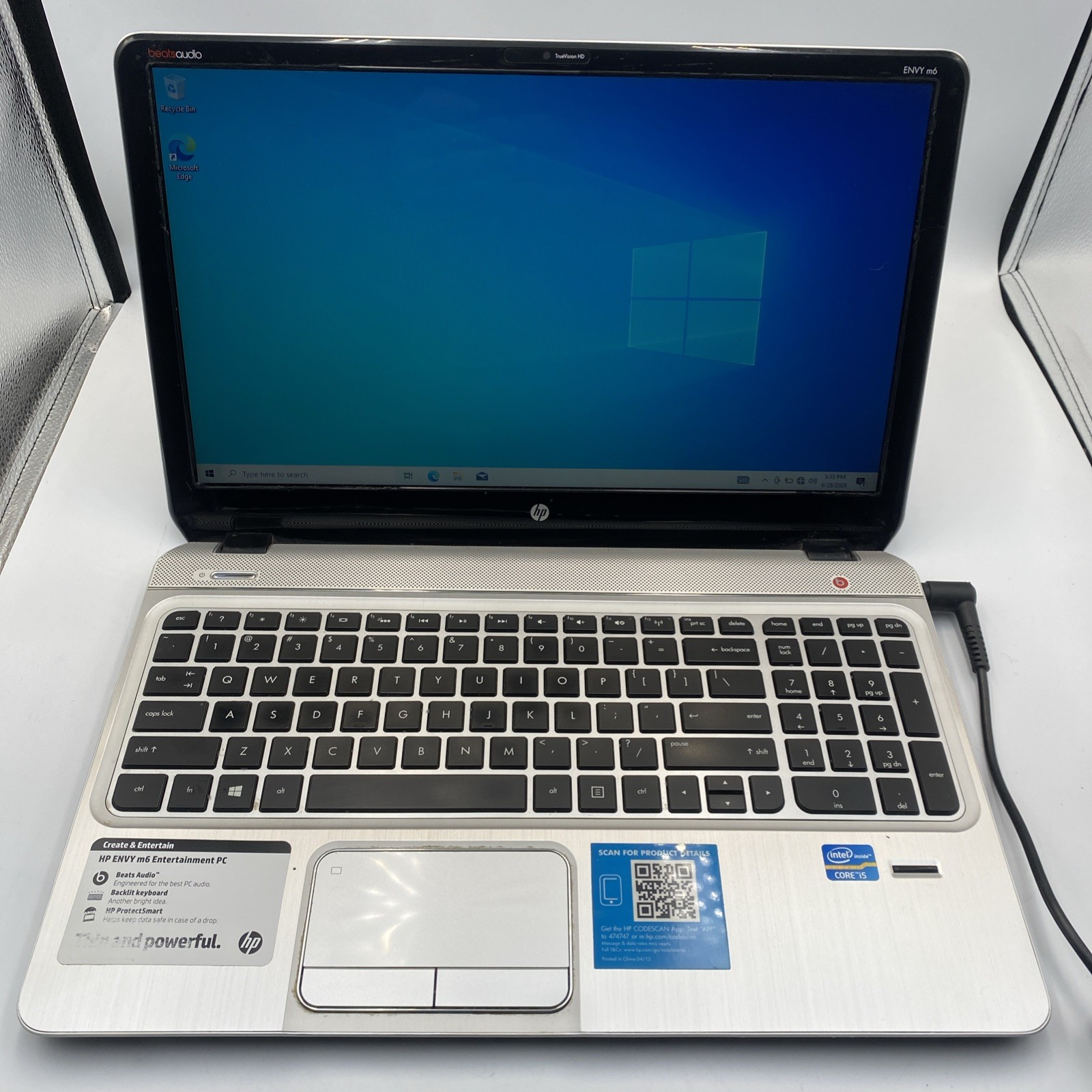 HP Envy M6 Intel Core i5-3210M@2.5GHz  8GB RAM W10H 700GB HDD - Bad Battery