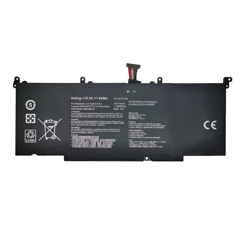 B41N1526 64Wh Laptop Battery for ASUS FX60V S5VS/VM FX502VM GL502VT/VM