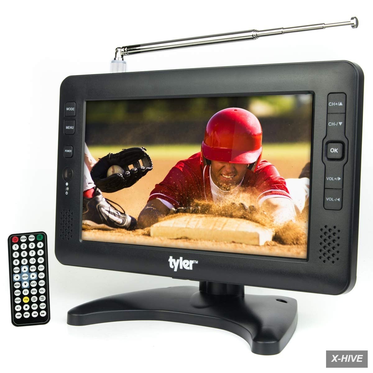 Portable TVs Tyler 9 TV LCD Monitor Rechargeable Battery Powered Wireless HD-TV