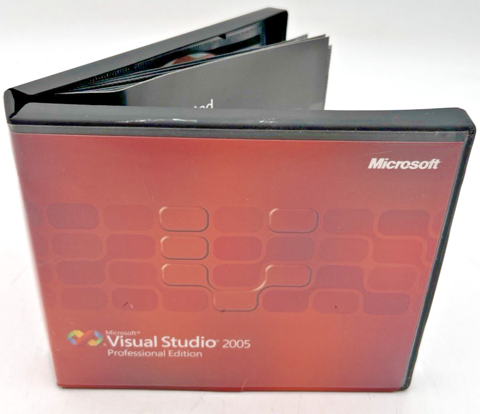 MICROSOFT VISUAL STUDIO 2005 PROFESSIONAL EDITION (6) DISCS (2) PRODUCT KEYS