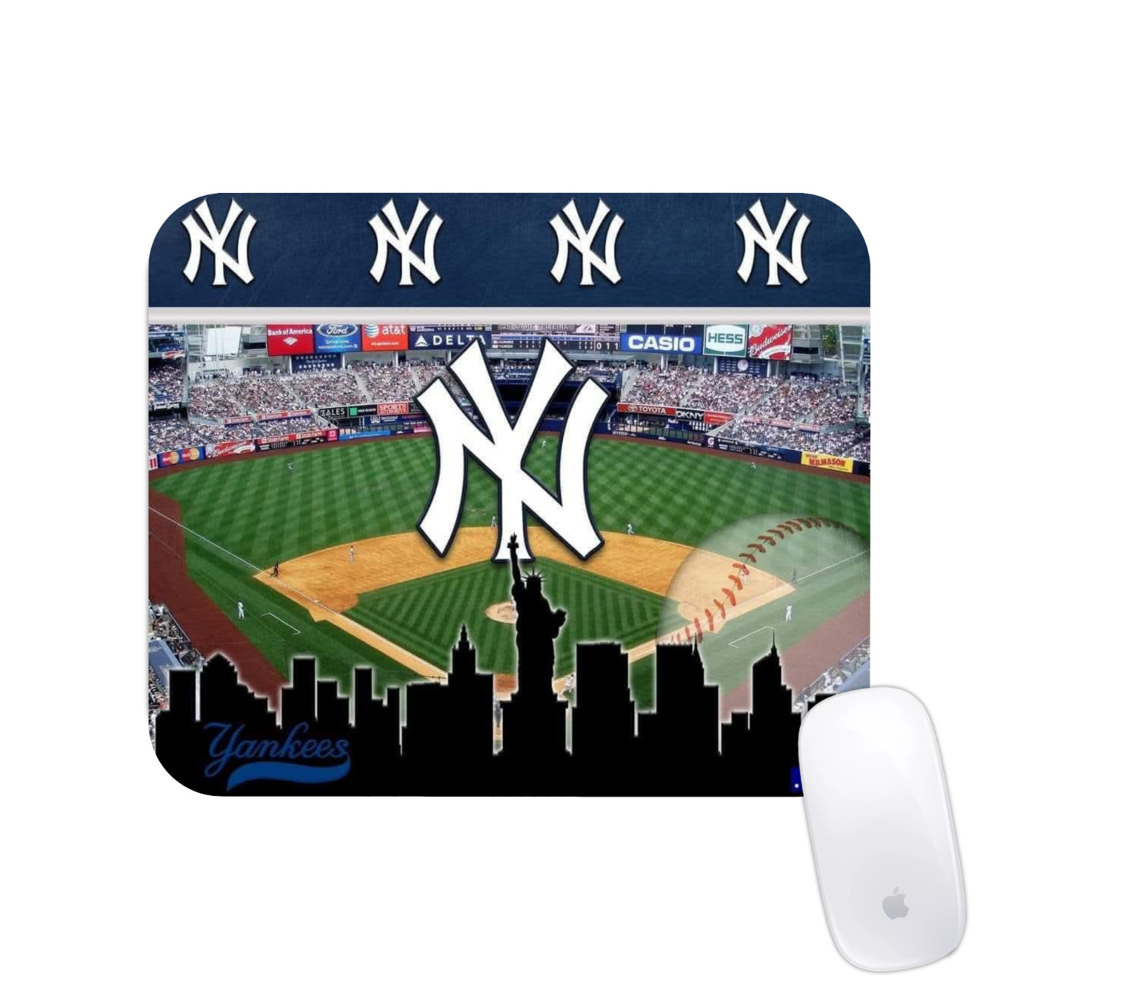 NY Yankee Stadium Baseball Theme Mouse Pad Sports Desk Office Mat Fan