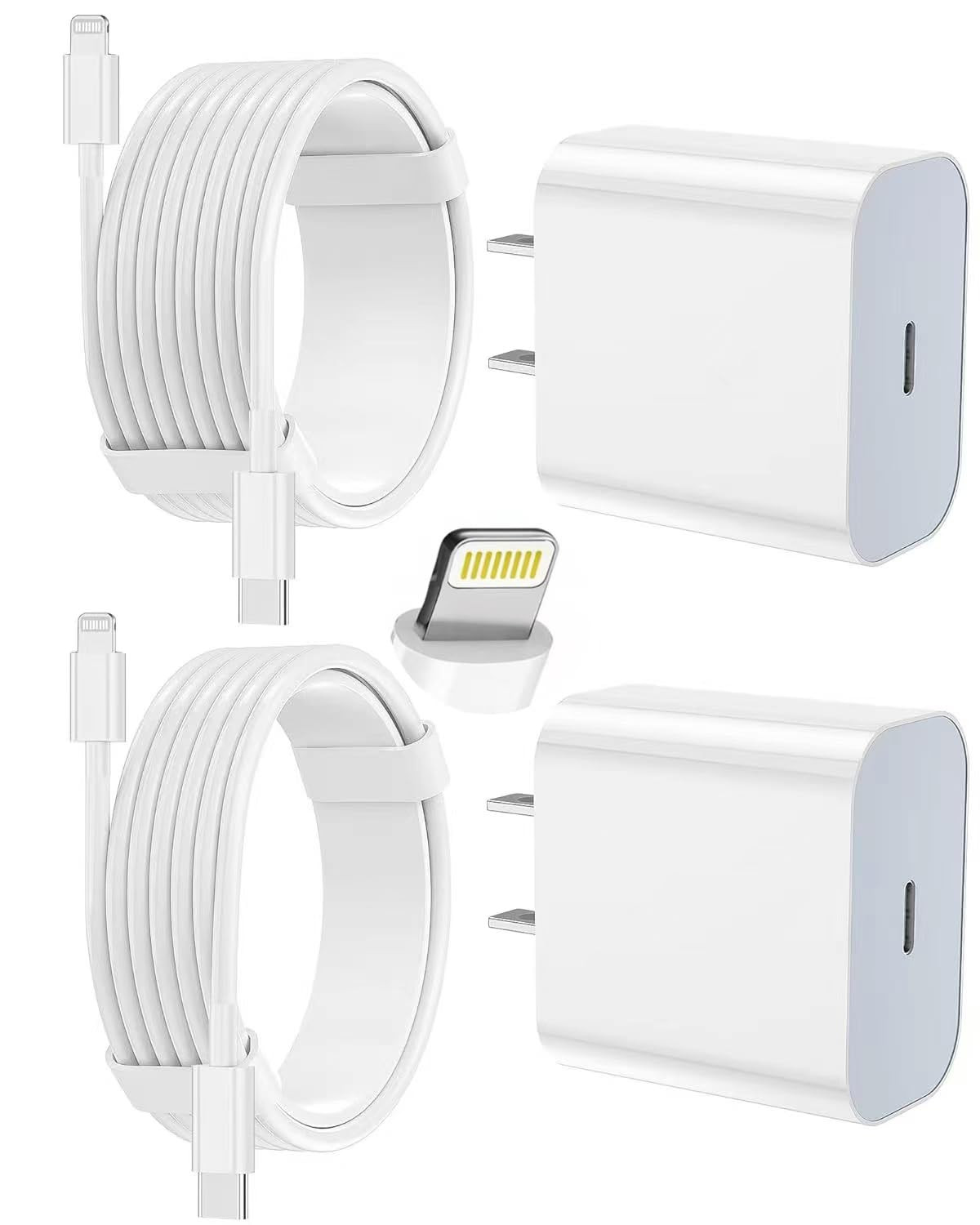 iPhone Charger Fast Charging 2 Pack - iPhone Lightning Charger Fast Charger