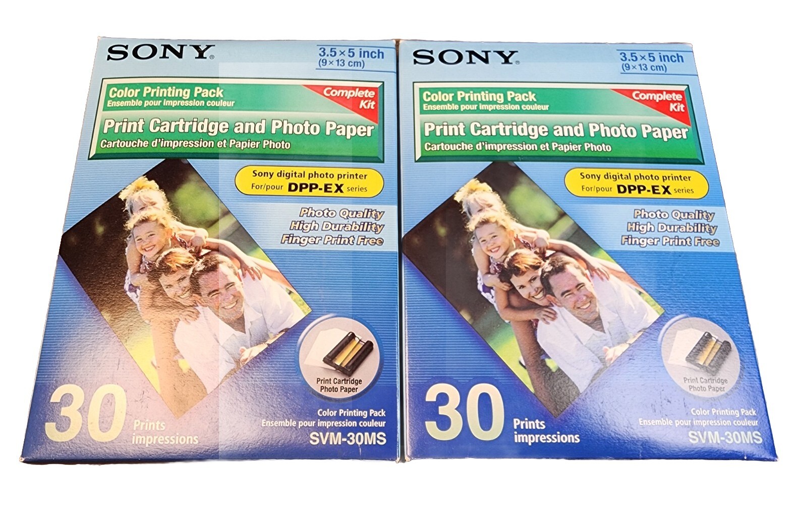 SONY SVM-30MS Color Print Pack Cartridge Complete Kit Lot Photo Paper DPP-EX NEW