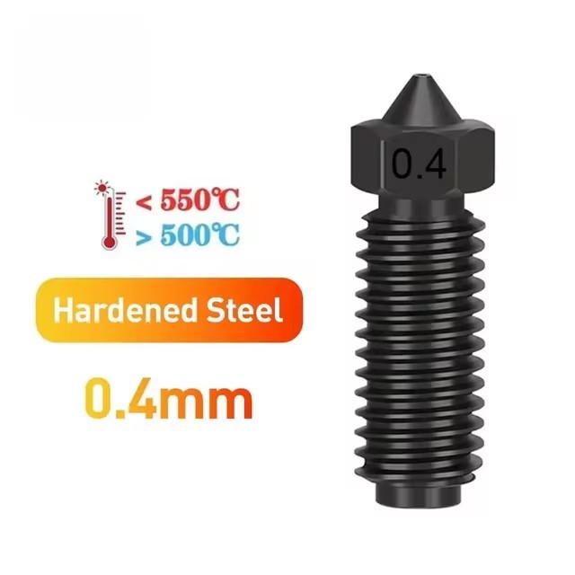 Hardened Steel / Barss Nozzles 0.2mm-1.0mm For Anycubic Kobra 3 Volcano Printer