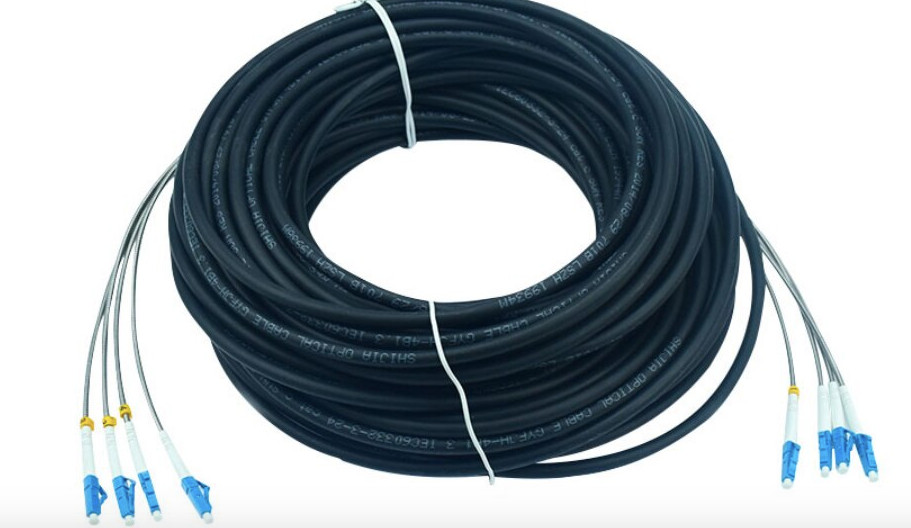 150M Outdoor LC-LC UPC 4 Strand 9/125Single Mode Fiber Optical Patch cable -9404