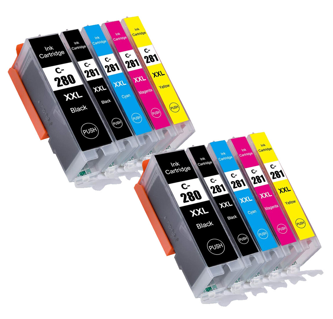 10PK PGI-280XXL CLI-281XXL Printer Ink for Canon Pixma TR8620A TR8622A TS702A