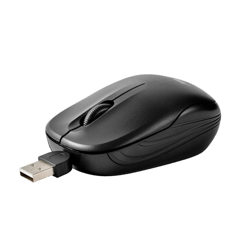 Retractable Wired Mouse Gaming Mouse High Quality Mouse 1000DPI Optical Mouse