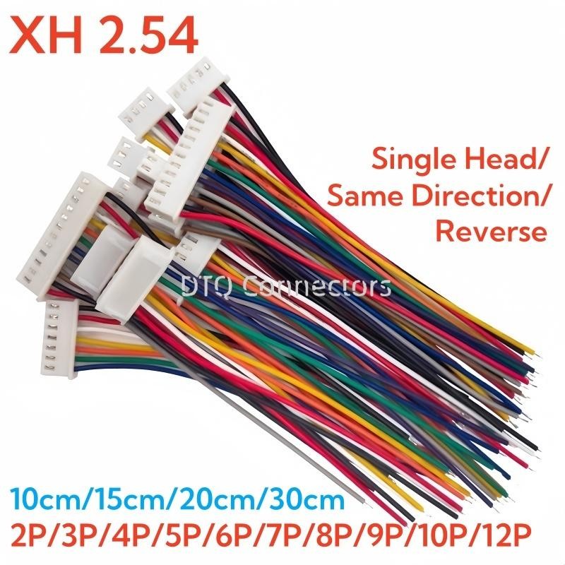 10PCS 12Pin Pitch Plug Socket JST XH2.54 XH 2.54mm 26AWG Wire Cable Connector