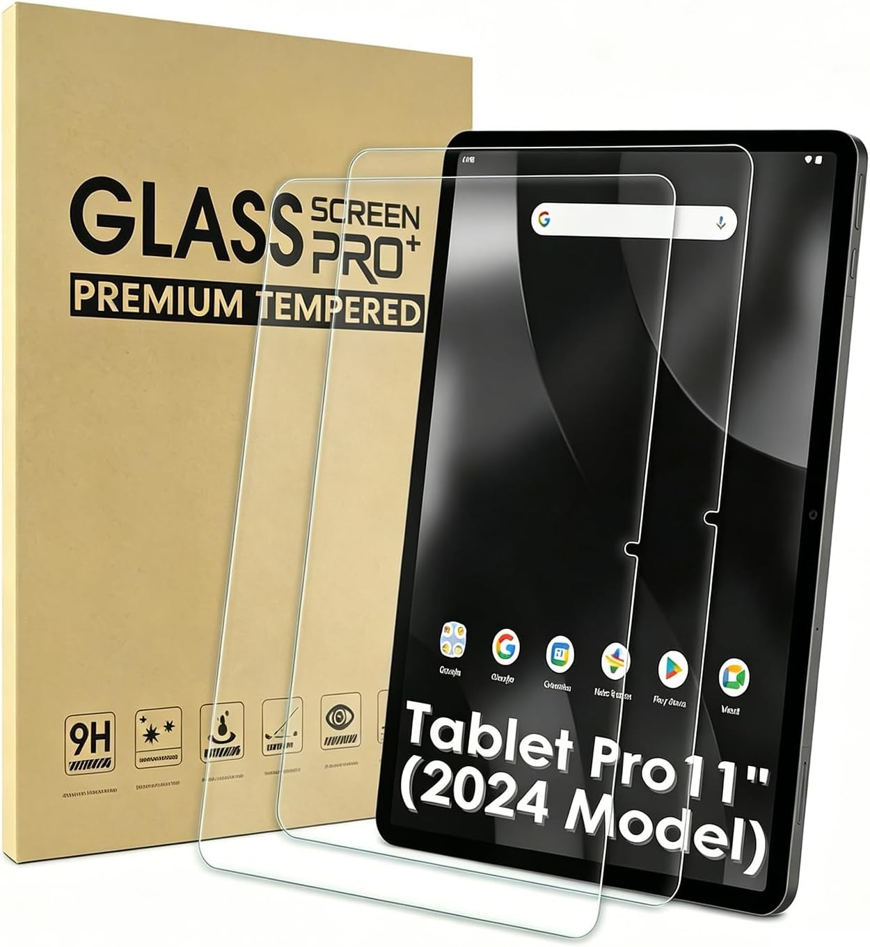 2 Pack Screen Protector Compatible with Onn 11" Tablet Pro 2024 Model