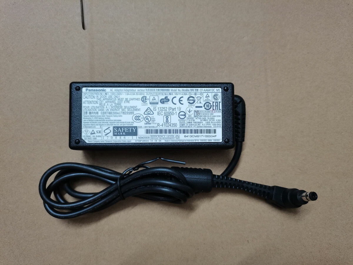CF-AA6413C M5 For Panasonic ToughBook CF-20 16V 4.06A 64W AC Adapter Original