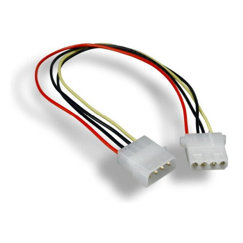 10PCS 12" PC Internal Power Cable 5.25" Molex 4Pin LP4 Male to Female 18AWG