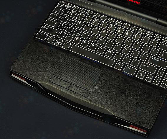 KH Laptop Carbon fiber Leather Sticker Skin for Alienware 17 2013/2014 M17X R5
