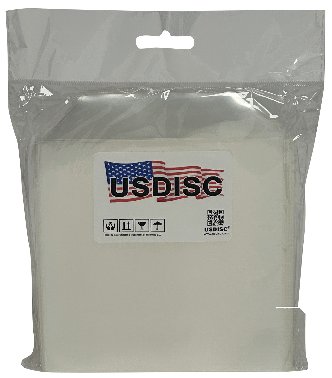USDISC Plastic Sleeves 4mil 5.2 x 5.1, No Stitches, (Clear) Lot