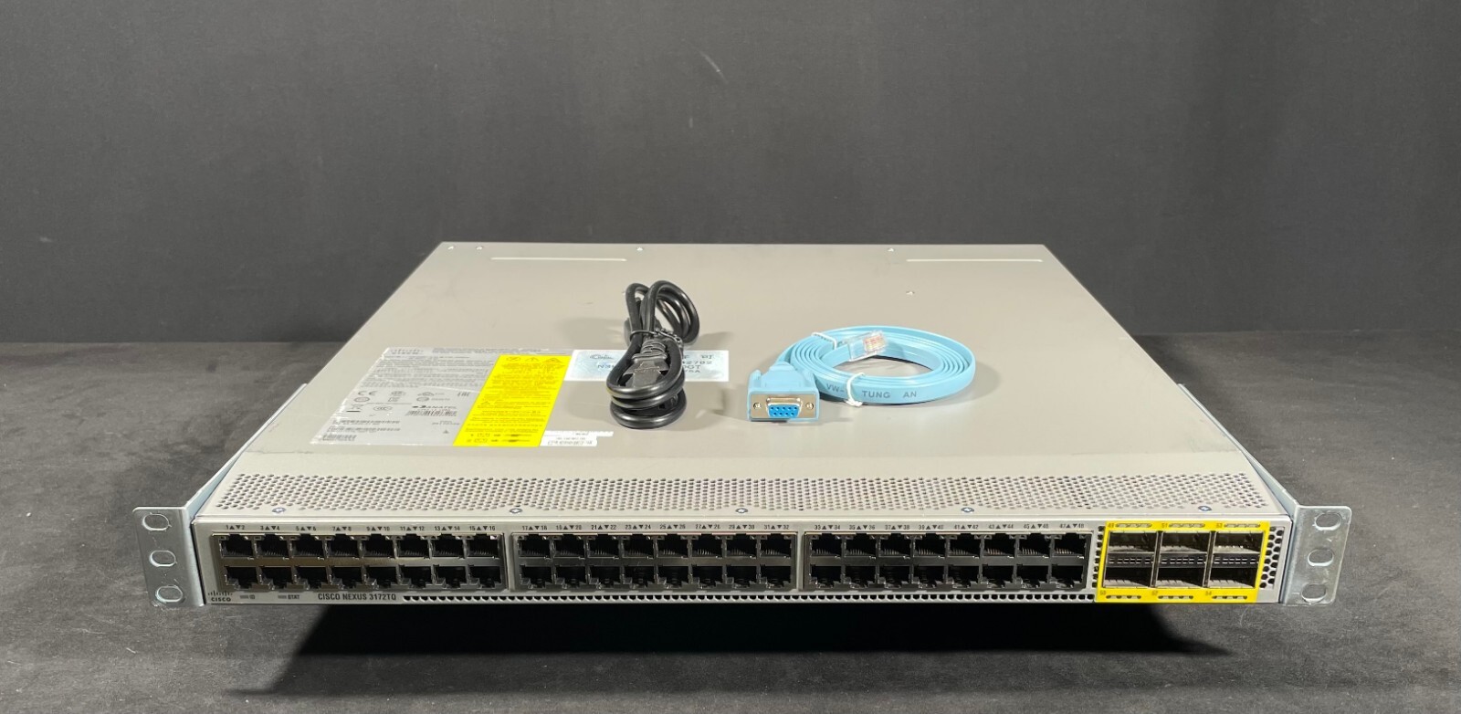 Cisco Nexus N3K-C3172TQ-10GT 48x 10GbE + 6x 40Gb QSFP+ Port  Switch w/ 2x AC