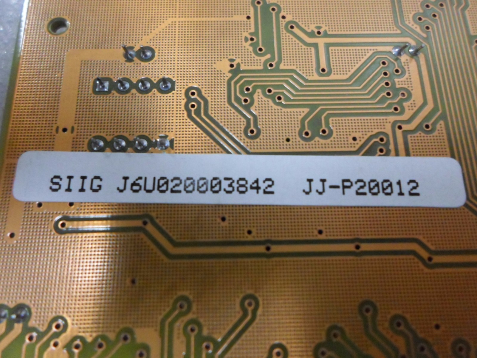 SIIG JJ-P20012 IO1878 V2.0 PARALLEL PCI CARD ADAPTER