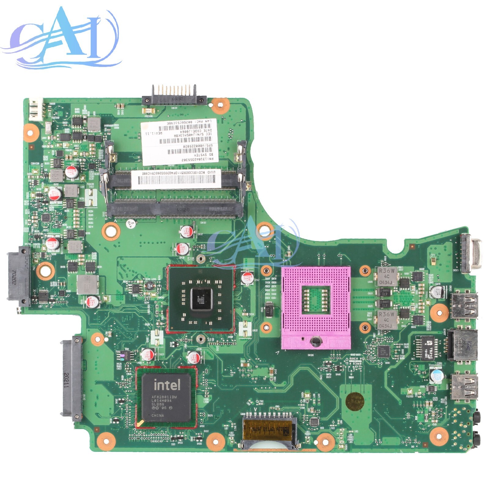 For Toshiba Satellite C650 C655 Laptop Motherboard 6050A2355301 V000225020 GL40