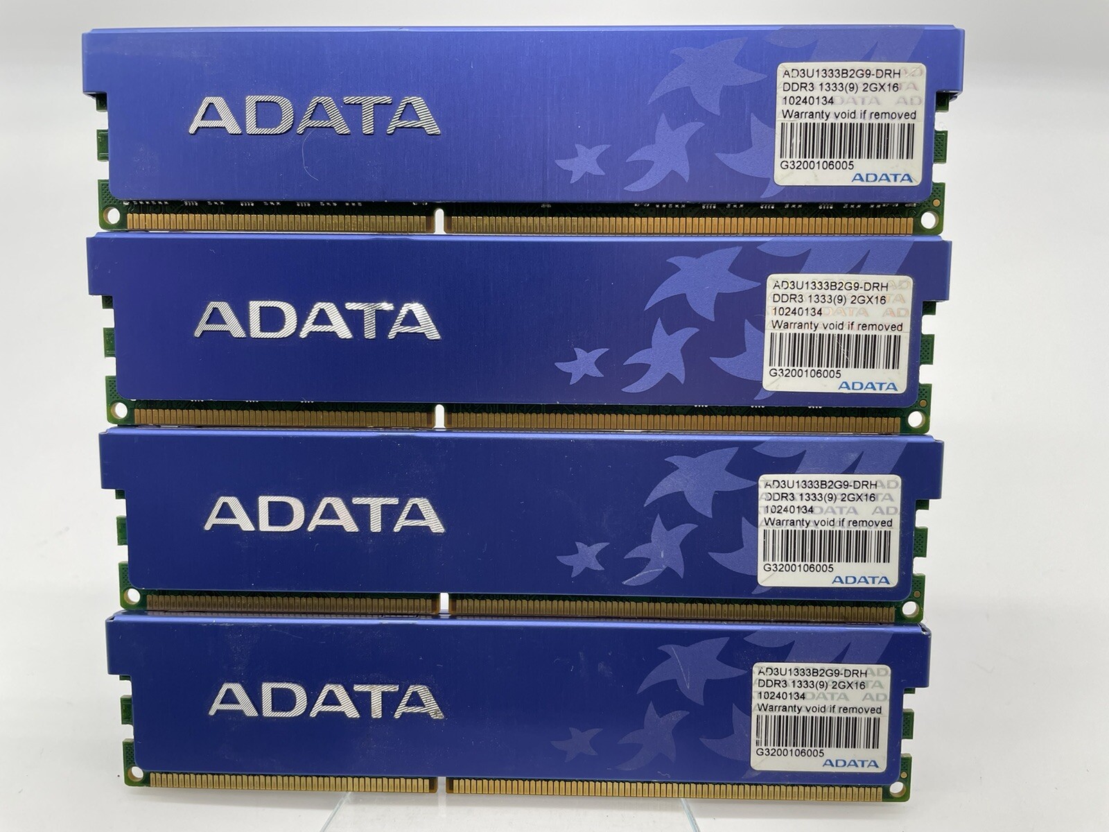 8GB (4X2GB) PC3-10600U 1333MHz Desktop Ram Memory ADATA
