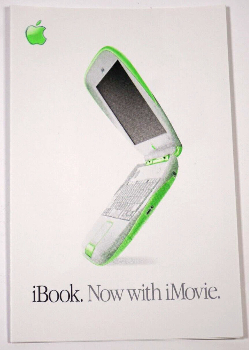 Lot of Two 2000 Apple iBook Now with iMovie Retail "Take One" Store Brochure