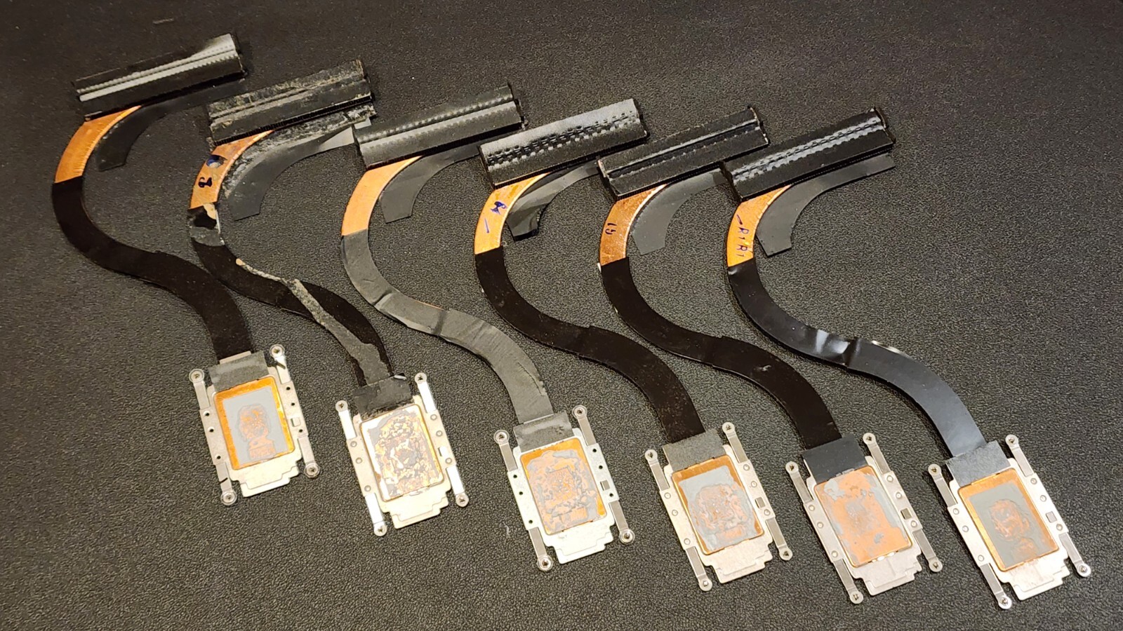 6X LOT GENUINE HP ELITEBOOK 840 G5 G6 LAPTOP CPU COOLING HEATSINKS 8137