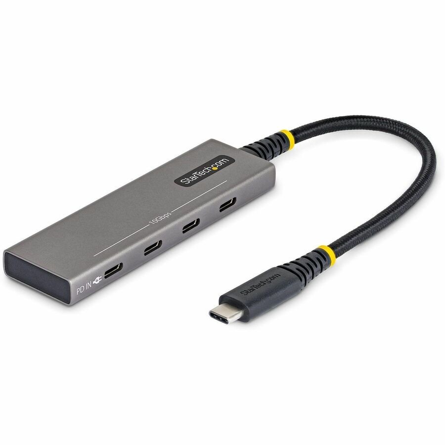 StarTech 4-Port USB-C Hub, 10Gbps, 100W PD Charging, 4x USB-C Ports, Overcurrent