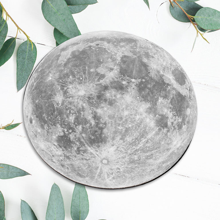 Moon Surface Planet Space Gaming Mouse Pad Mat Office Desk Table Accessory Gift