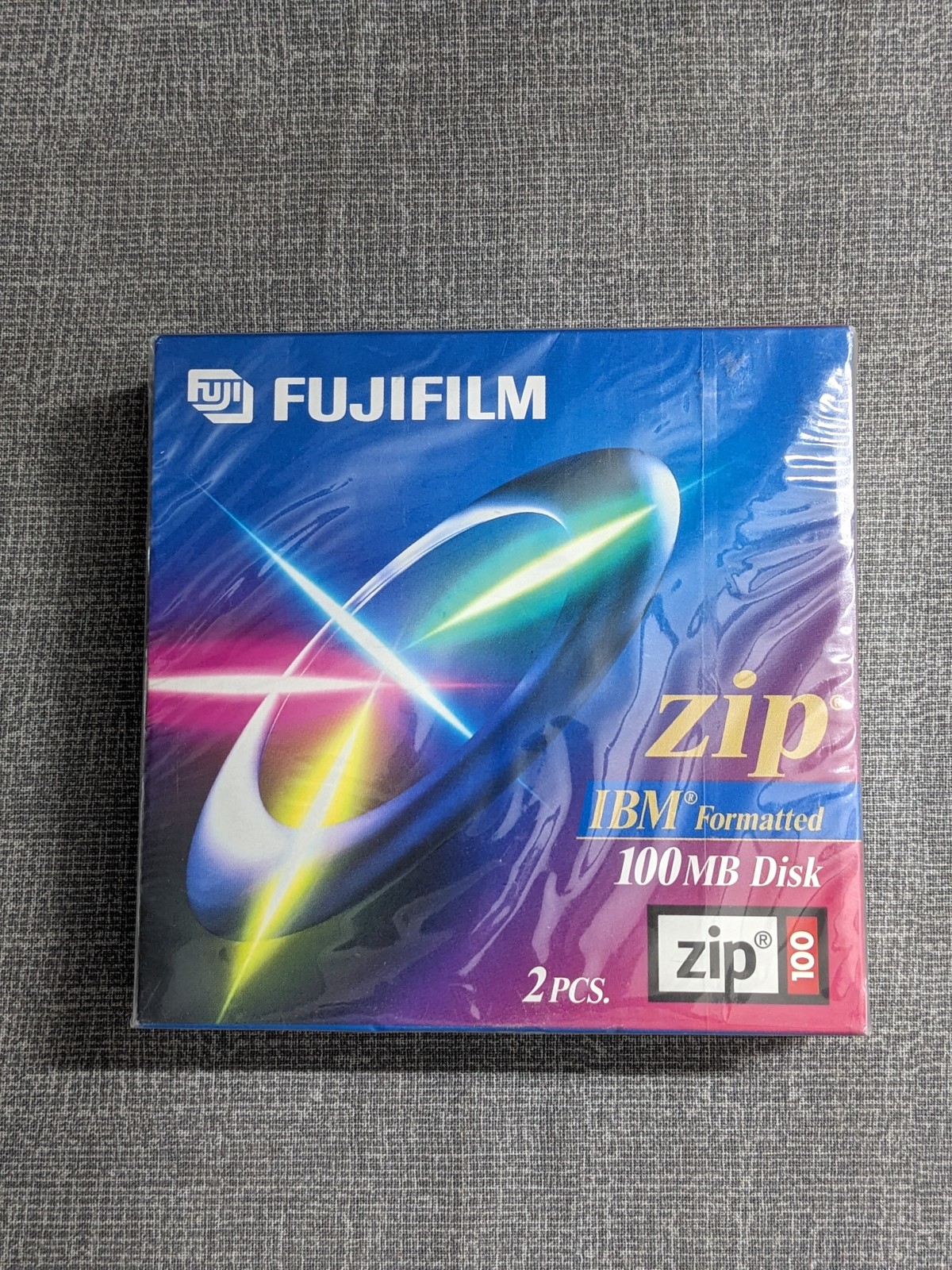 New Sealed Fujifilm Zip 100MB IBM Formatted Disks - 2 Pack ATOMM Technology