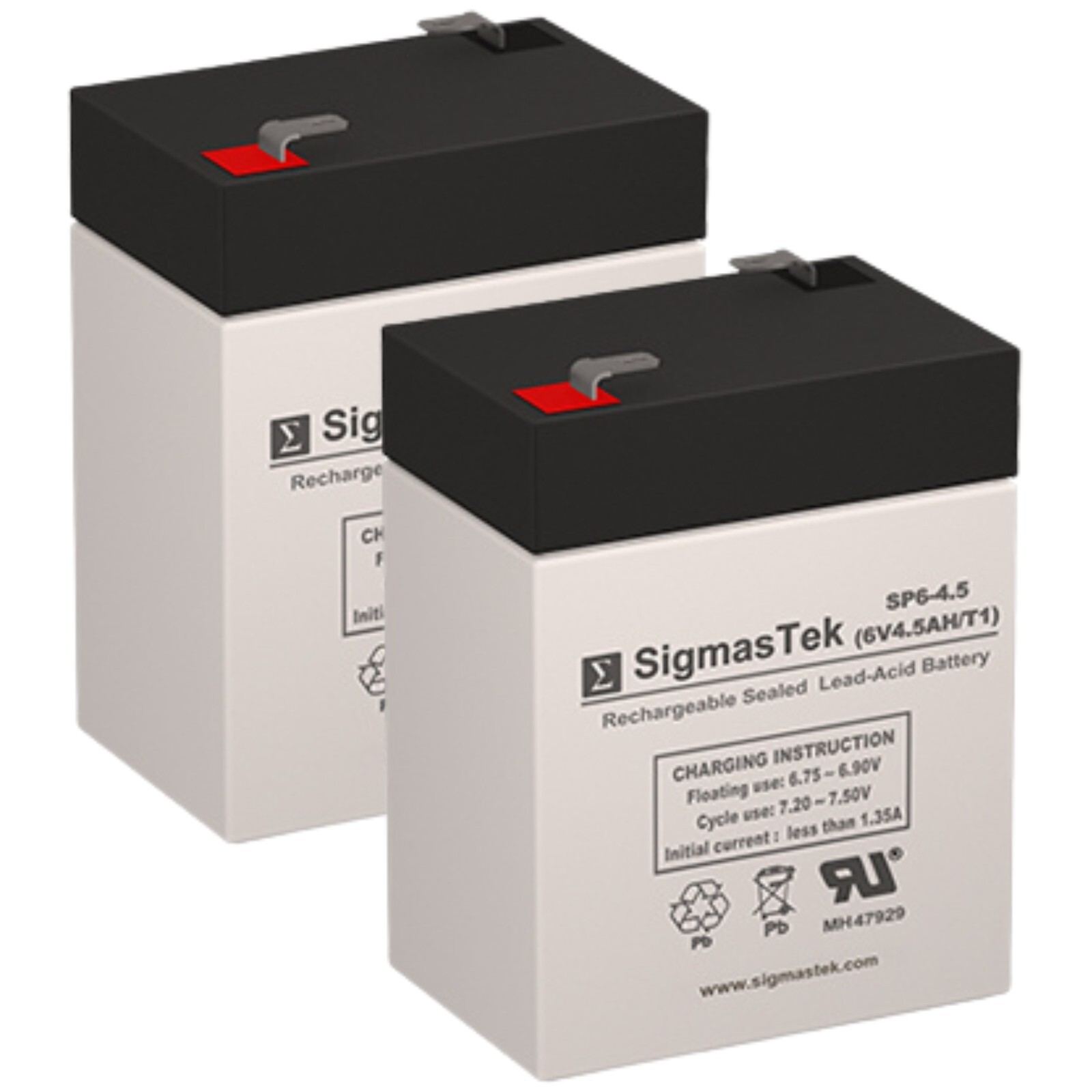 6V 4.5Ah F1 Rechargeable SLA Battery Replacement Set of 2 for SL Waber 420MT UPS