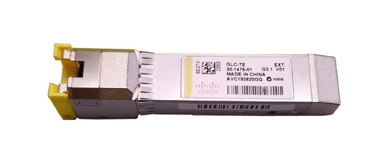 Genuine Cisco GLC-TE 30-1475-01 1000BASE-T SFP COPPER RJ-45 100M