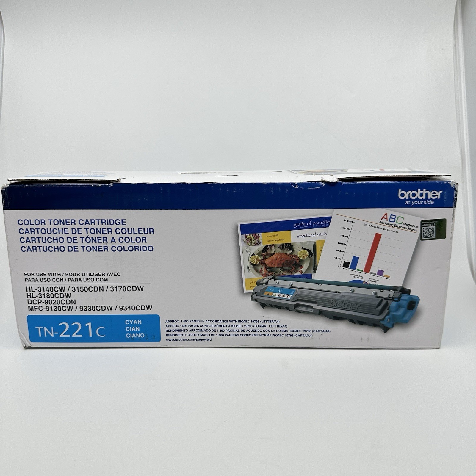 Brother TN-221C Cyan Toner Cartridge NEW SEALED
