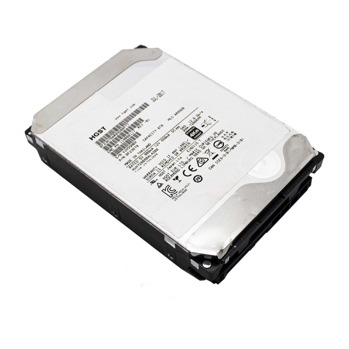 Hitachi HUH728080AL4200 8TB Hard Disk HDD 3.5" SAS 128MB Cache NAS Server PC