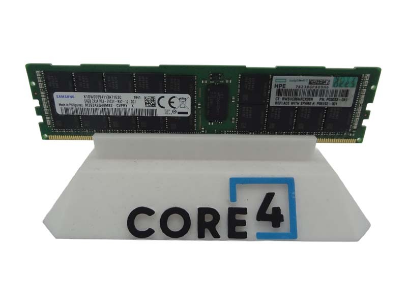 HP P03053-0A1 64GB (1*64GB) 2RX4 PC4-23400Y-R DDR4-2933MHZ RDIMM - P06192-001, P