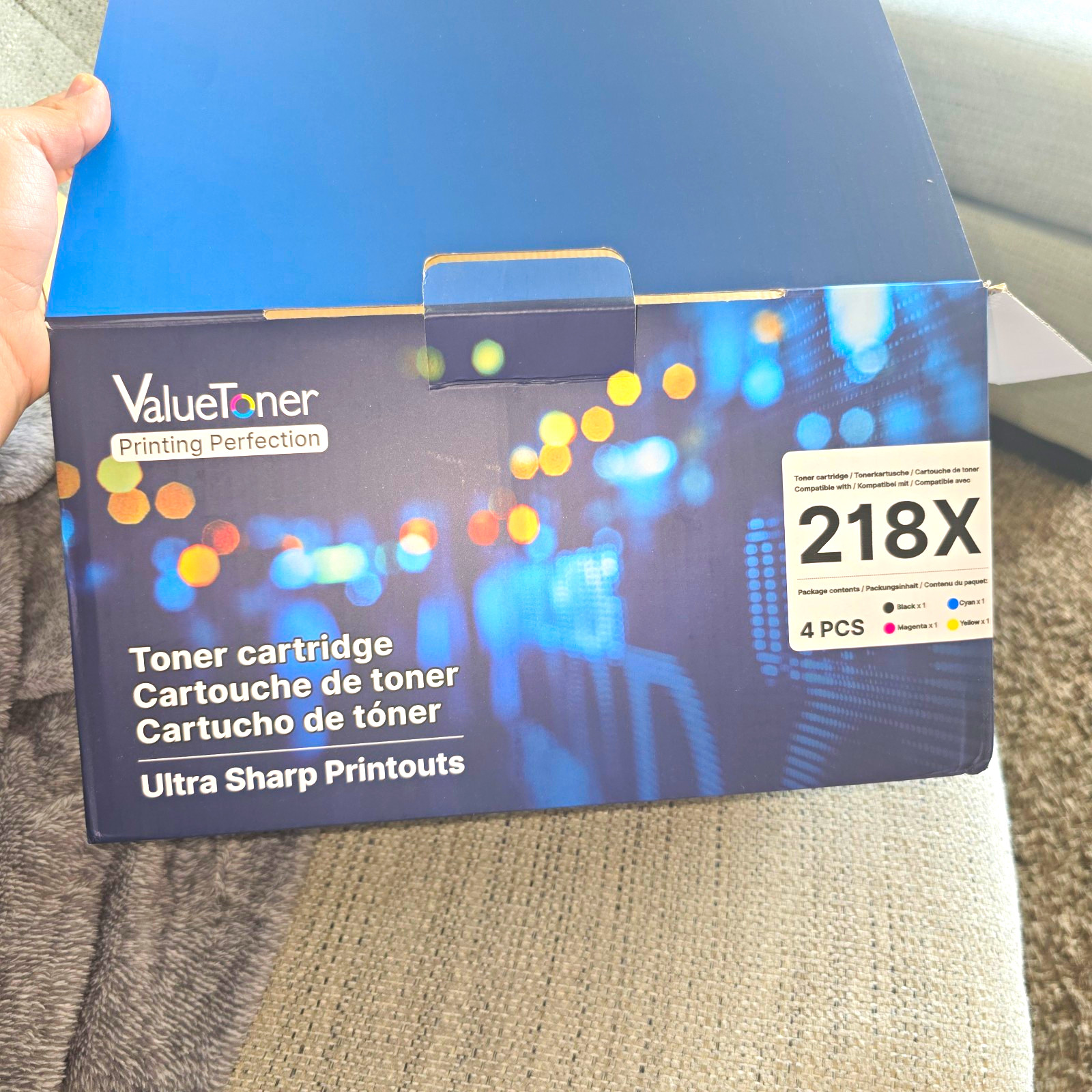 ValueToner 218X Compatible Toner 4-Pack w/ Chip BK/C/M/Y for HP Laser