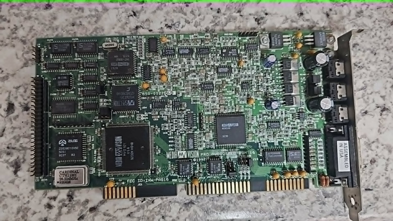Vintage Retro Gaming ISA Media Vision Pro Audio Spectrum 16 Sound Card
