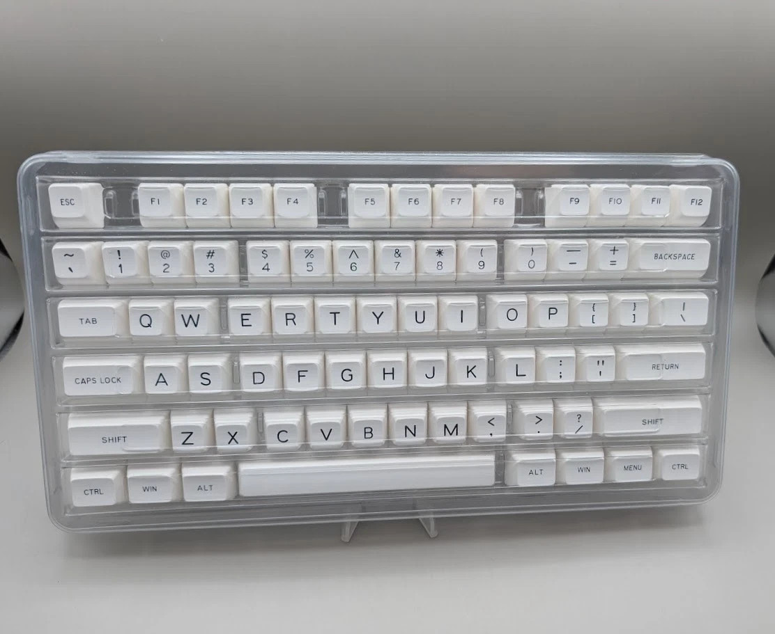 Maxkey SA White 127 Key Doubleshot ABS Keycap Set Cherry Novelties MX