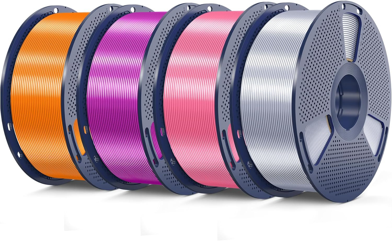 Silk PLA Filament 4KG, Smooth Silky Surface, Silk 3D Filament 1.75Mm, Dimensiona