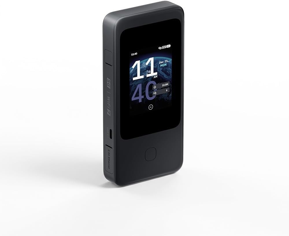 GL.iNet MUDI 7 Wi-Fi 7 5G Travel Router eSIM Dual SIM