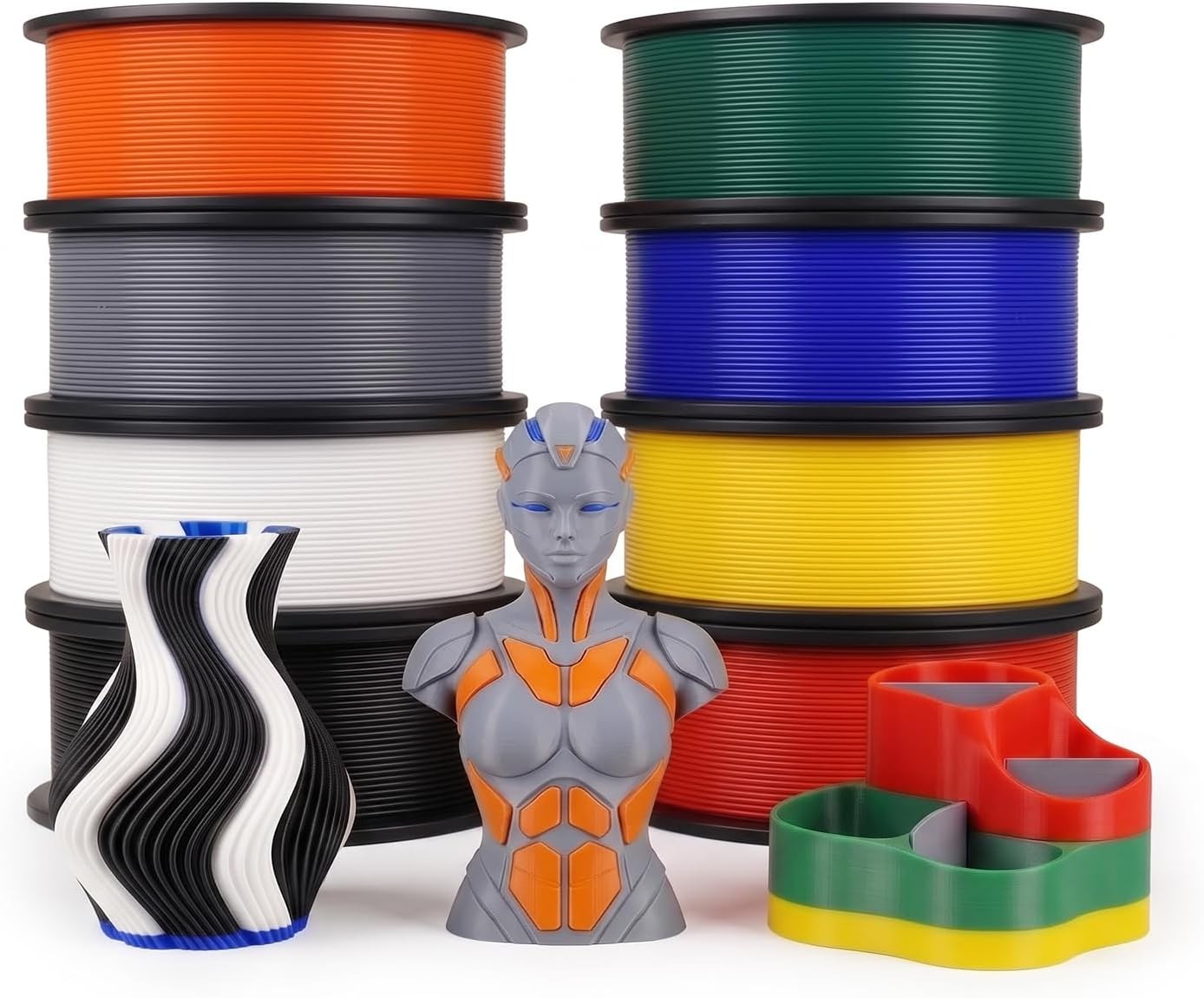 eSUN 250g*8 Roll PLA+ 3D Printer Filament 1.75mm PLA Plus Fast Printing Filament