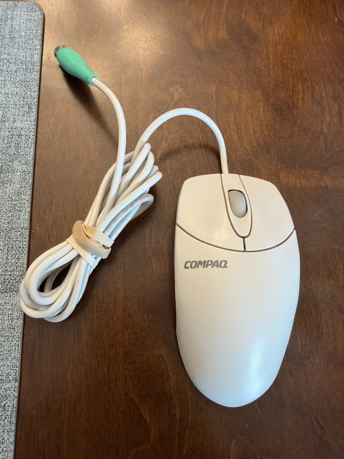 Vintage Compaq Logitech 3 Button Scroll Wheel Mouse M-S48a Used