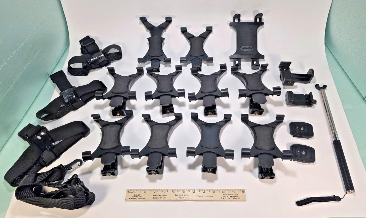 20pc Arkon Mixed Lot Tablet Phone Holders Mounts Brackets Straps Accessories