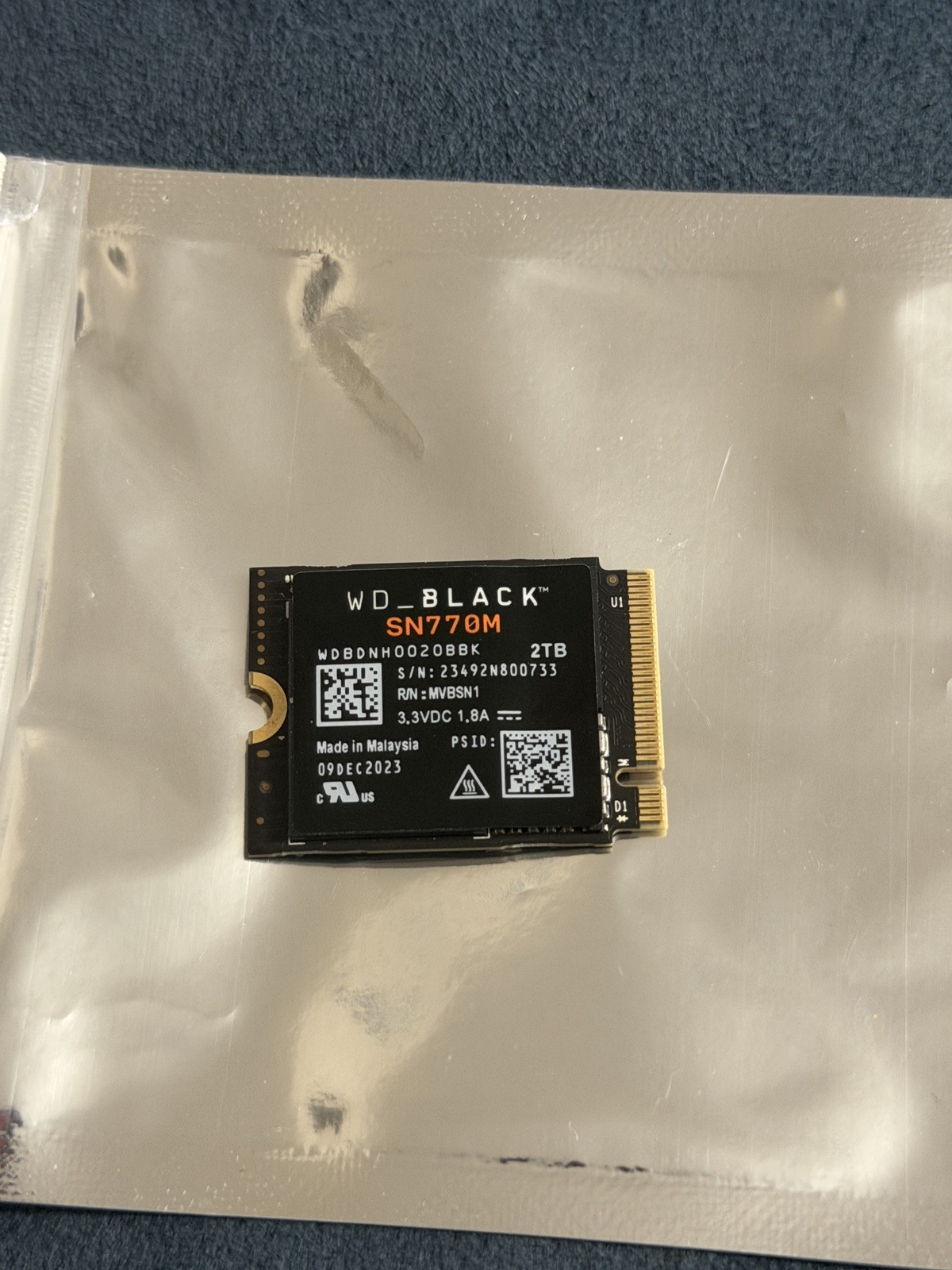WD_BLACK SN770M 2TB M.2 NVMe Internal SSD 2230 Gen4 SSD Steam Deck ROG Ally