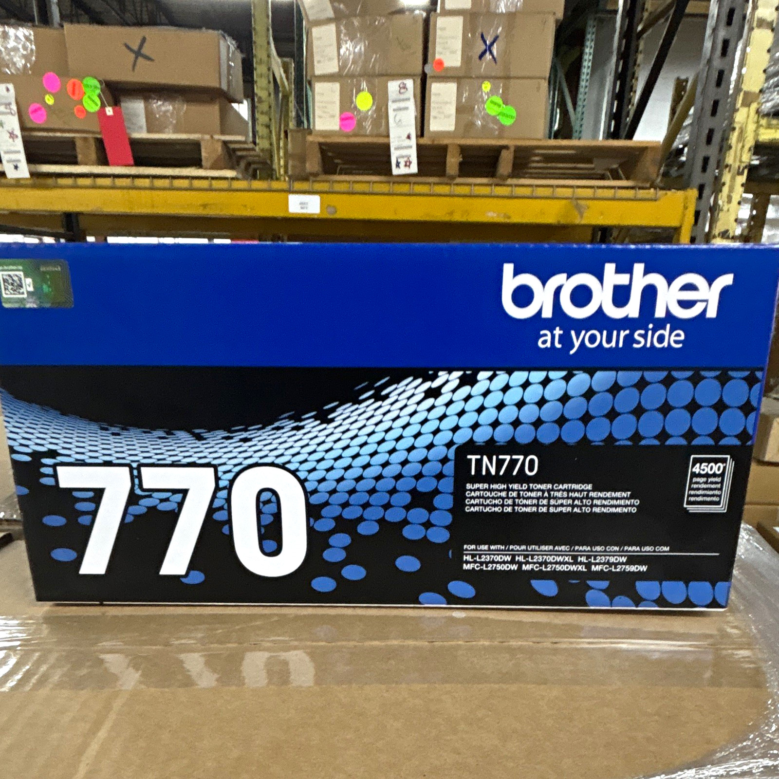 Brother TN770 Genuine Original High Yield Black Laser Toner HL/MFC Models