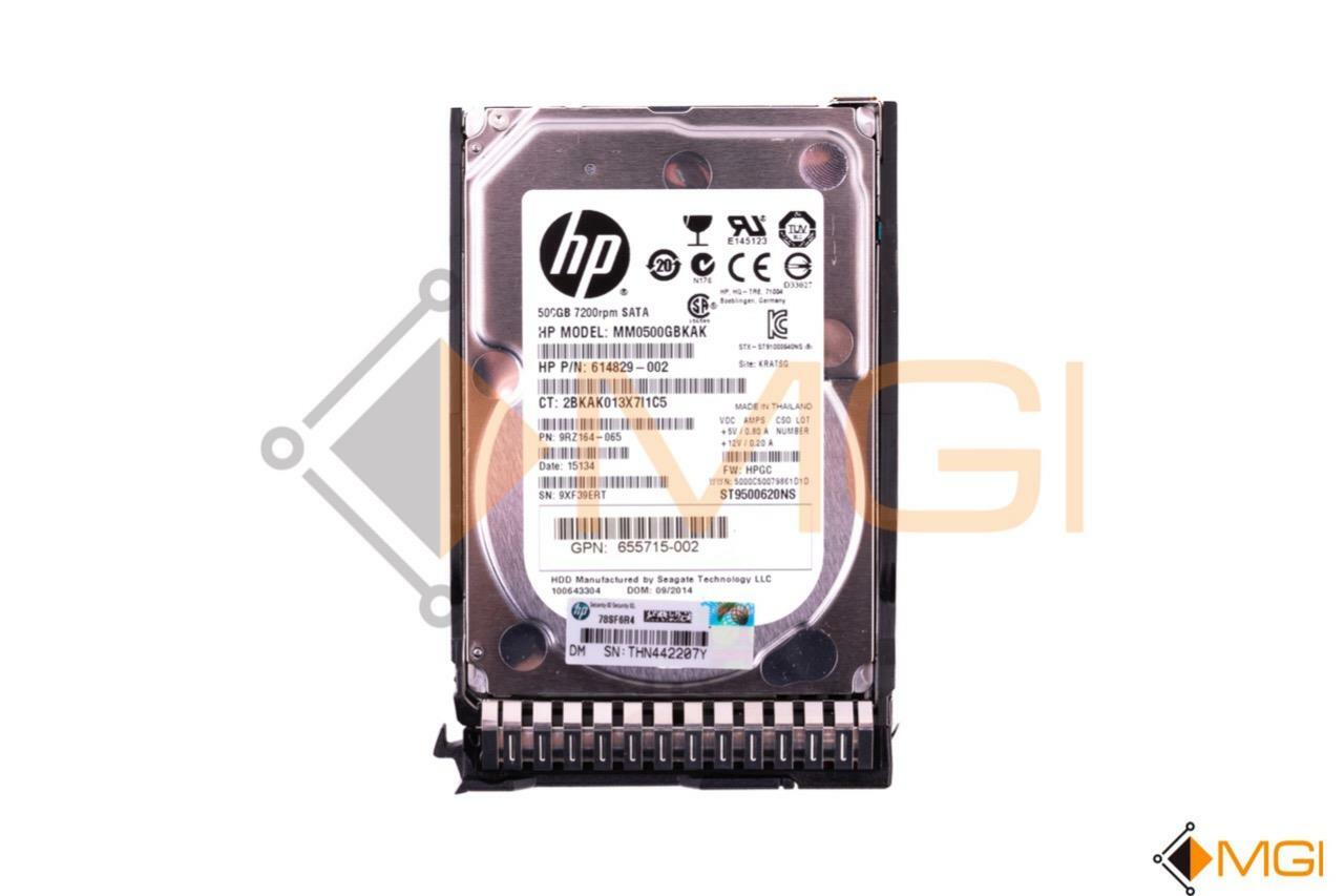 HPE 500GB 7.2K 6G MDL SFF SATA SC HARD DRIVE // 656107-001