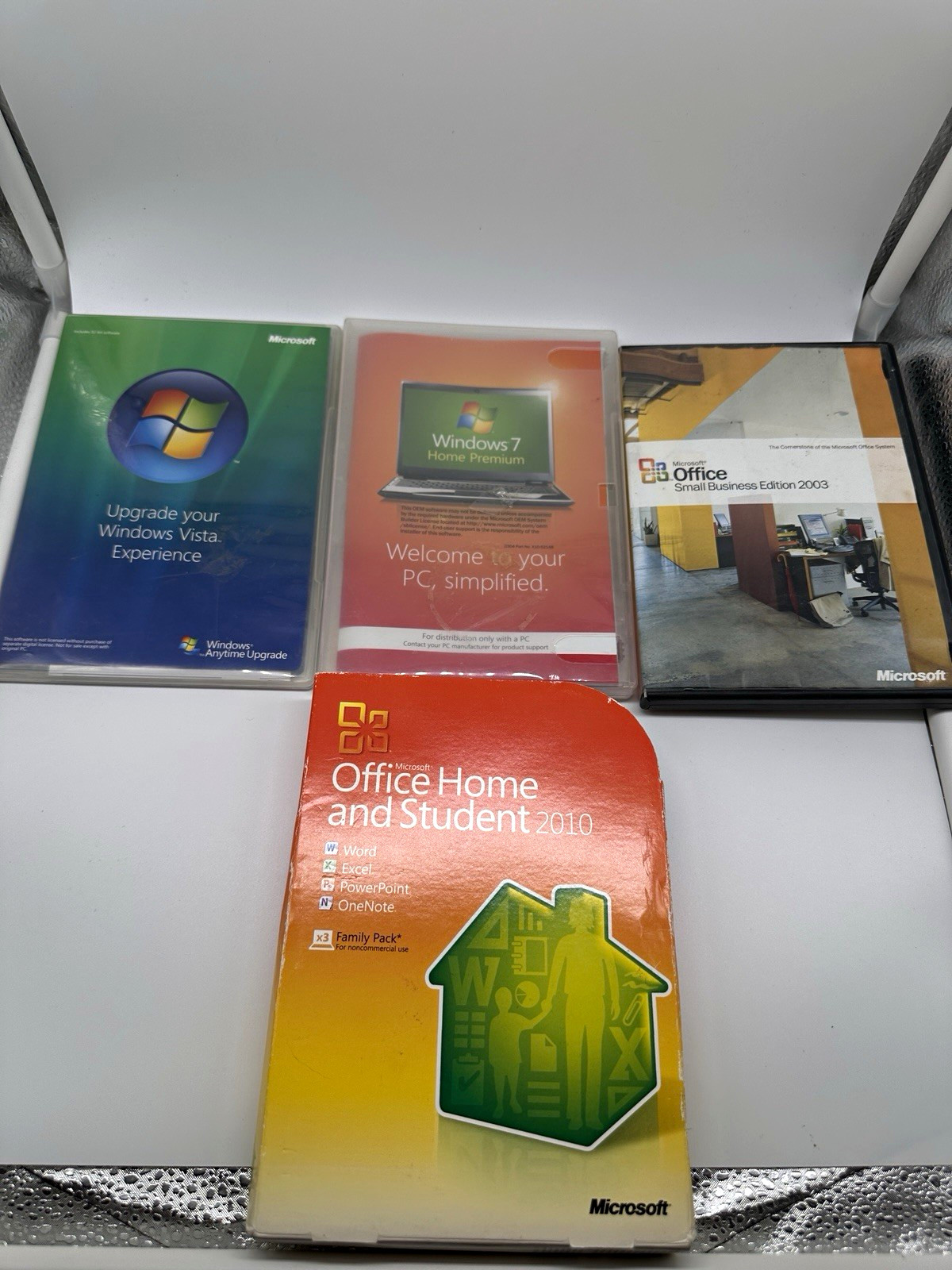 Microsoft Software Lot Office 2010 2003 Windows 7 Vista w/ Product Keys