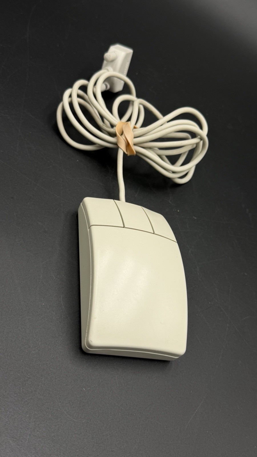 Vintage Logitech M-CE15 3-Button Serial Mouse Missing Ball 