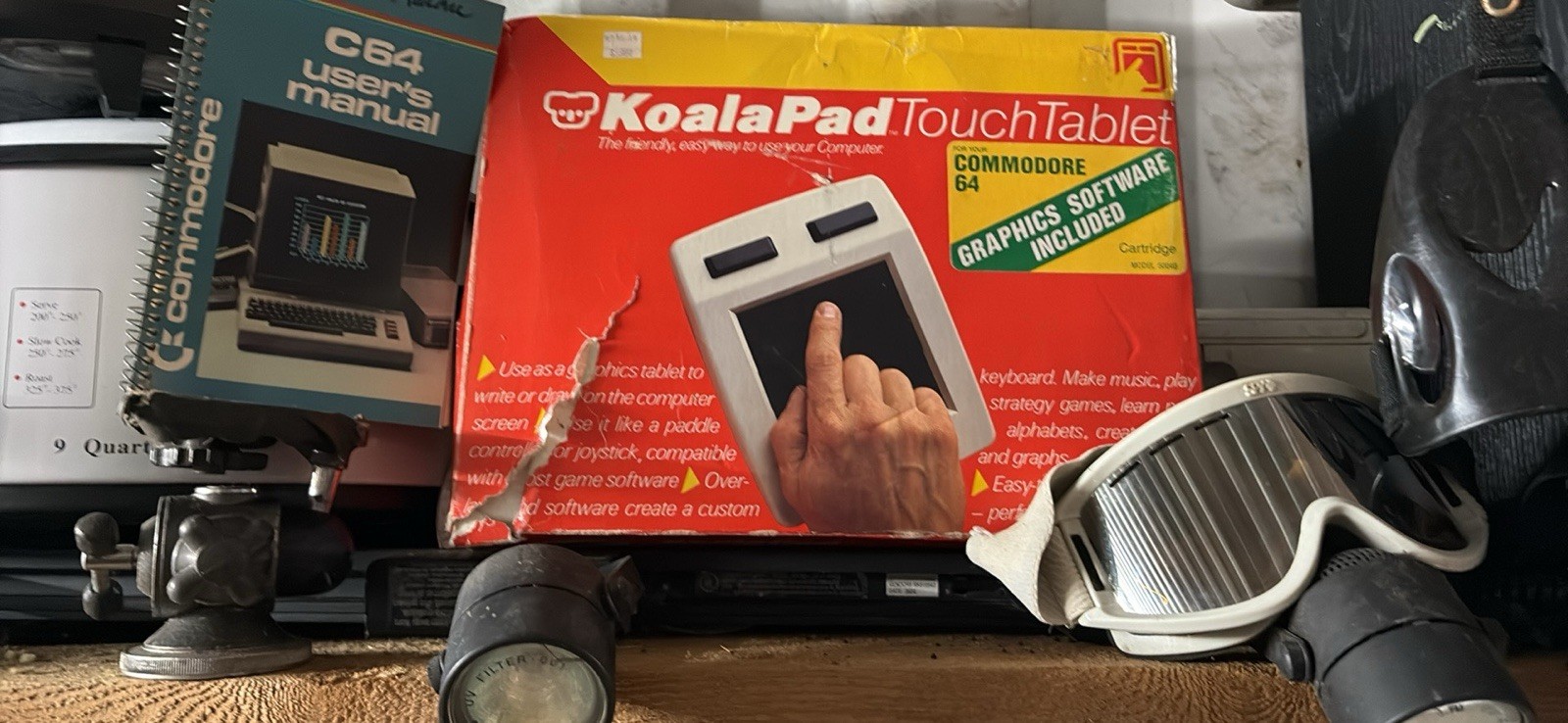 Commodore 64 C64 Home Computer with User’s Manual & KoalaPad Touch Tablet