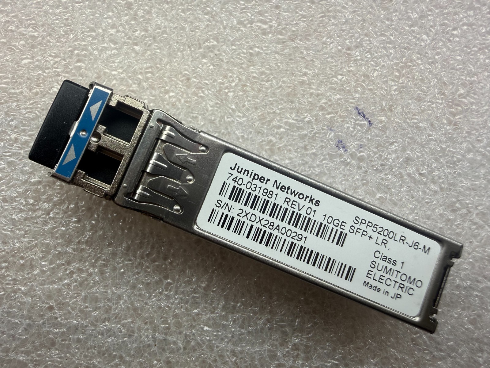 Juniper SFPP-10GE-LR 740-031981 SFP-10GE-LR SFP+LR 10km SMF 10GE LR 10km