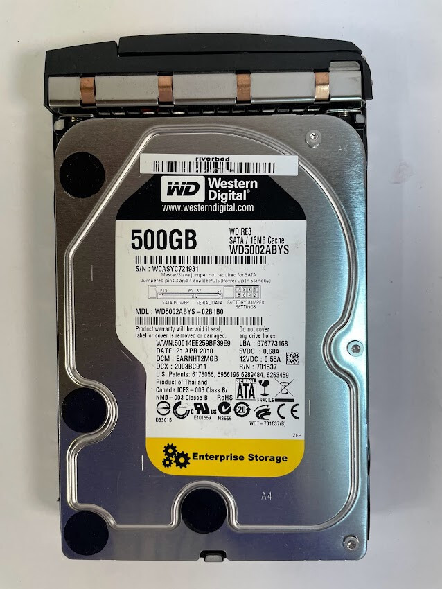 Western Digital WD5002ABYS RE3 500GB 3.5" SATA Hard Drive