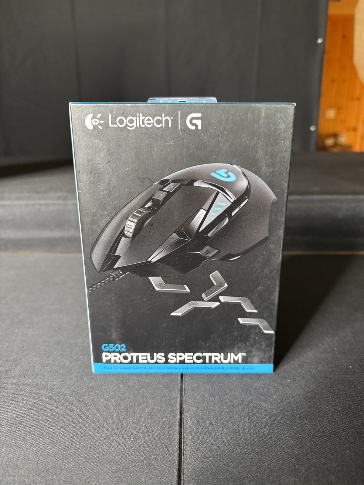 Logitech G502 Proteus Spectrum RGB 12000 DPI Optical Wired USB Mouse Black - NEW