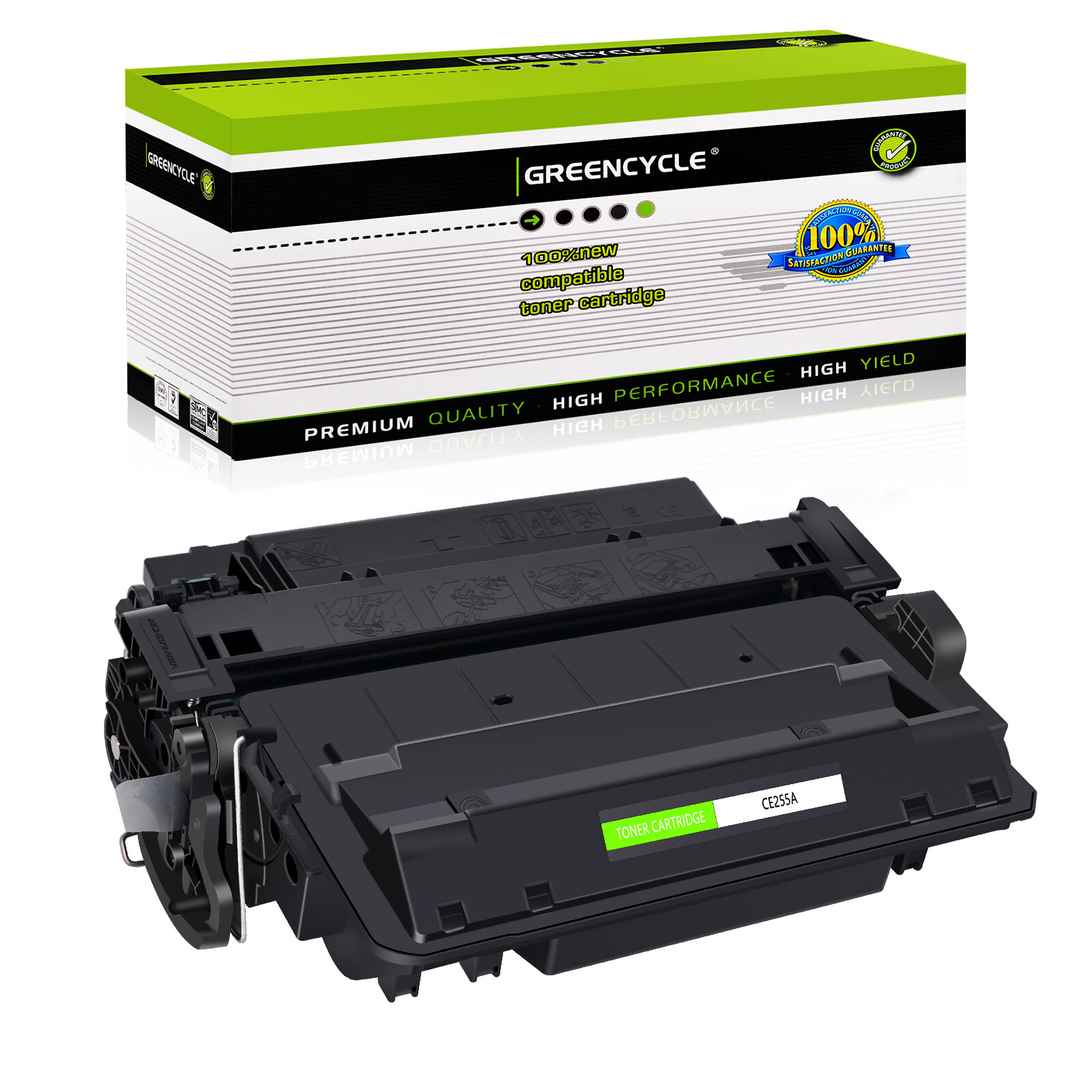 GREENCYCLE CE255A 55A Toner Cartridge Fit ForHP LaserJet P3010 P3015 P3015dn Lot