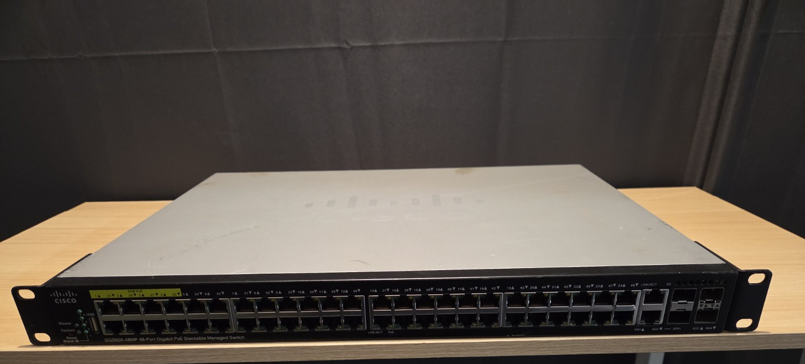 Cisco SG350X-48MP 48-Port PoE+ Gigabit SG350X-48MP-K9 V03 Managed Switch
